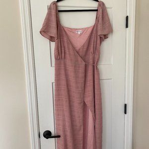 Privacy Please Cassidy Maxi Dress Light Pink Size Large